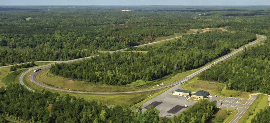 The National Center for Asphalt Technology (NCAT) Test Track in Auburn Alabama where the hybrid B2Last® + SBS trial was performed. Picture courtesy of NCAT